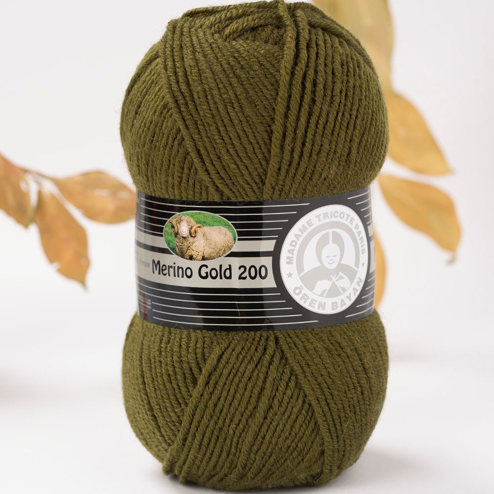 Örenbayan Merino Gold 200 Yeşil El Örgü İpi - 77-1842